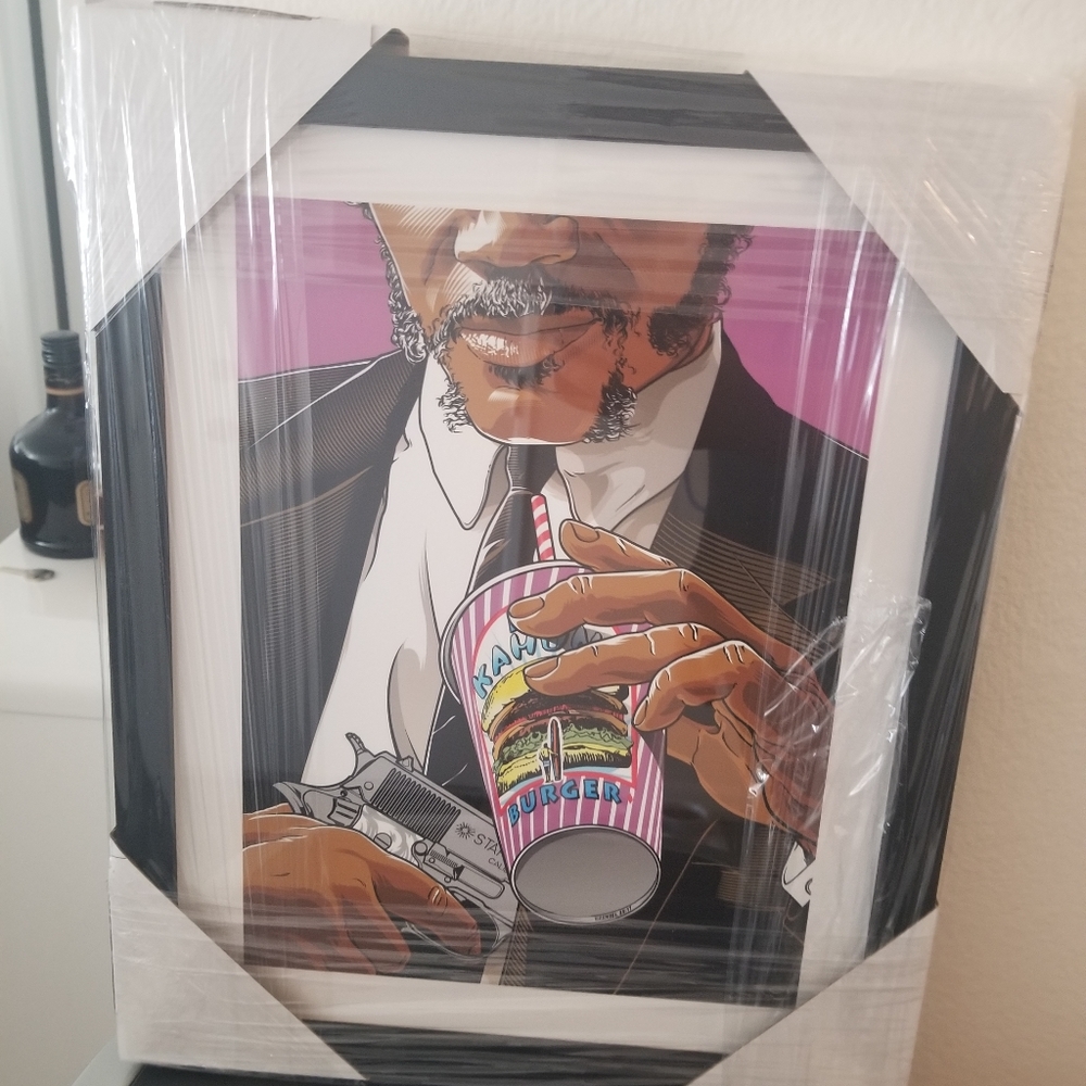 Pulp Fiction pop art framed print